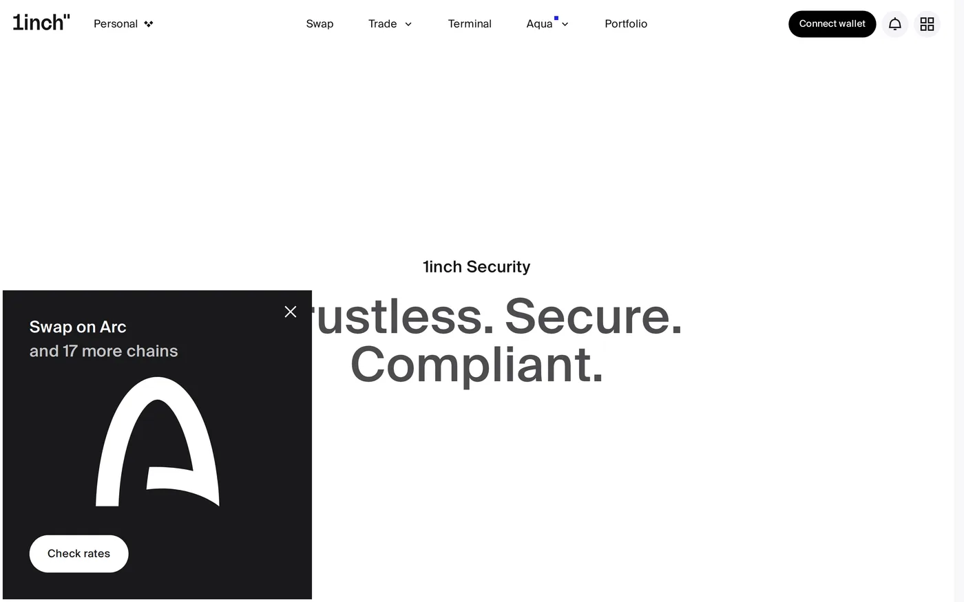 1inch's security and MEV protection page